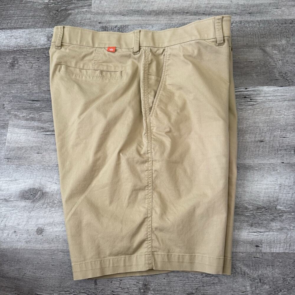 NIKE Dri-FIT UV UPF Golf Chino Shorts Mens 42 Khaki Tan DA4139 Stretch Waist